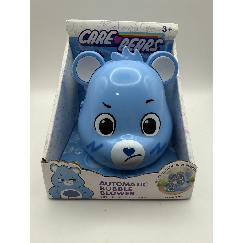 Care Bears Grumpy Bear Automatic Bubble Blower w/ Solution New In Box
